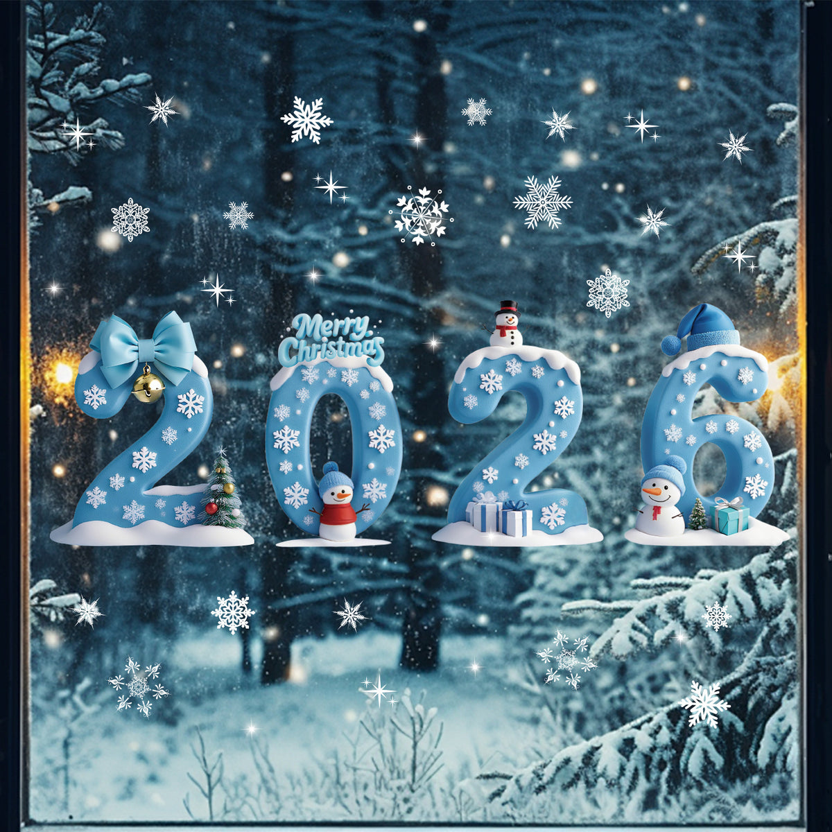Christmas window decorations
