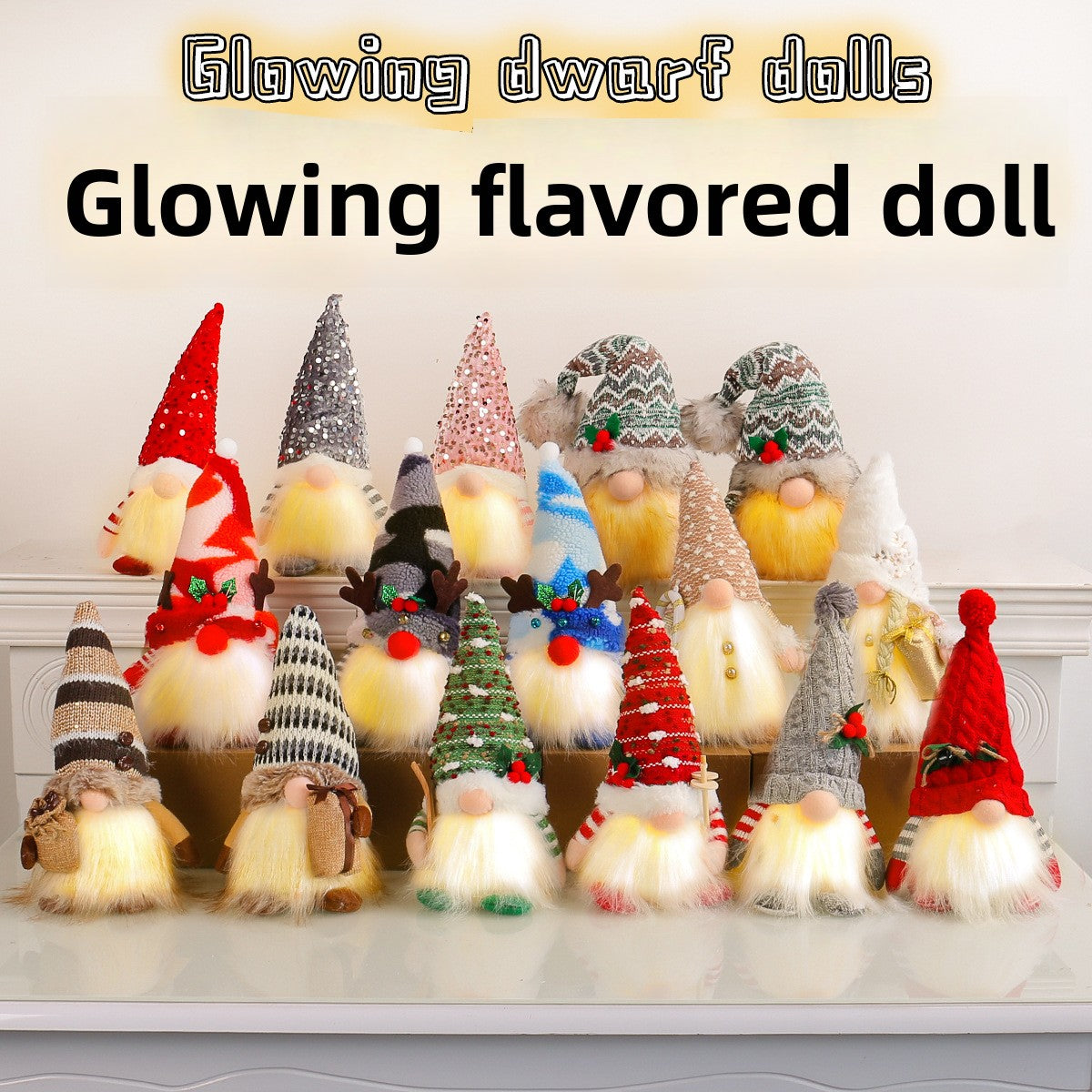 Christmas Lighted Doll Ornament