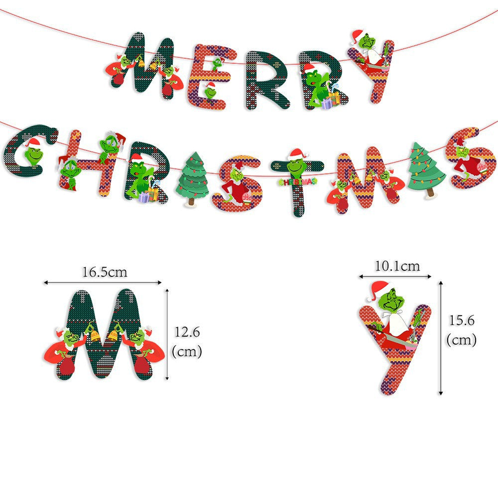 Christmas Decorative Paper Flags and Pennants