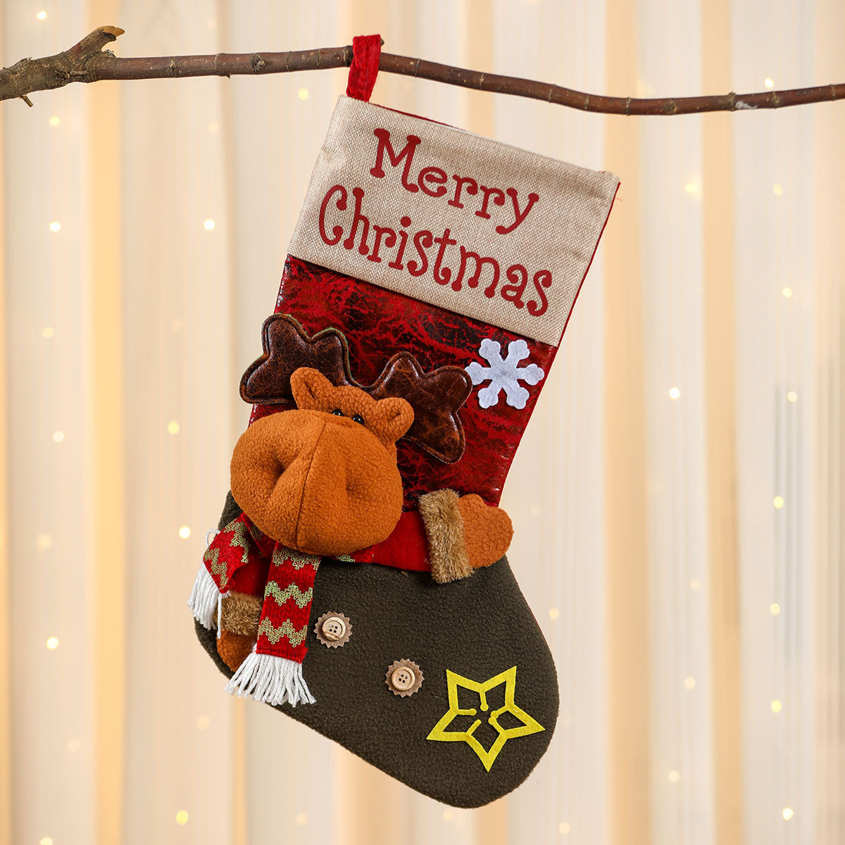 Christmas Gift Sock Hanging Bag