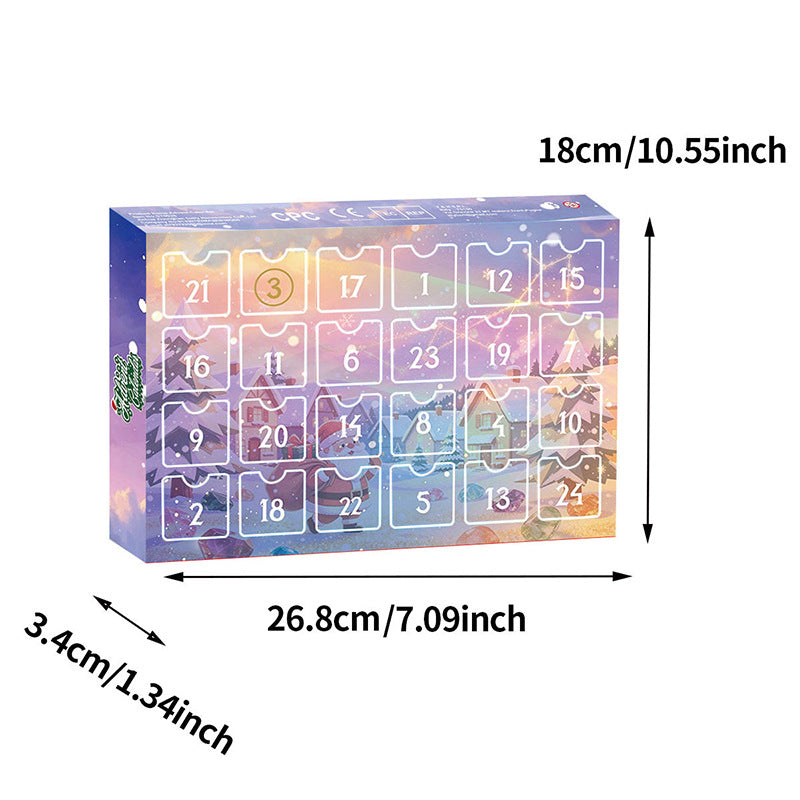 Christmas Countdown Calendar with 24 Surprise Toys