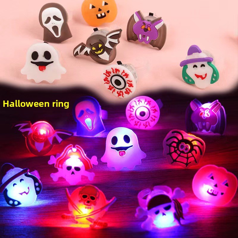 LED Glow Party Finger Rings for Halloween Christmas