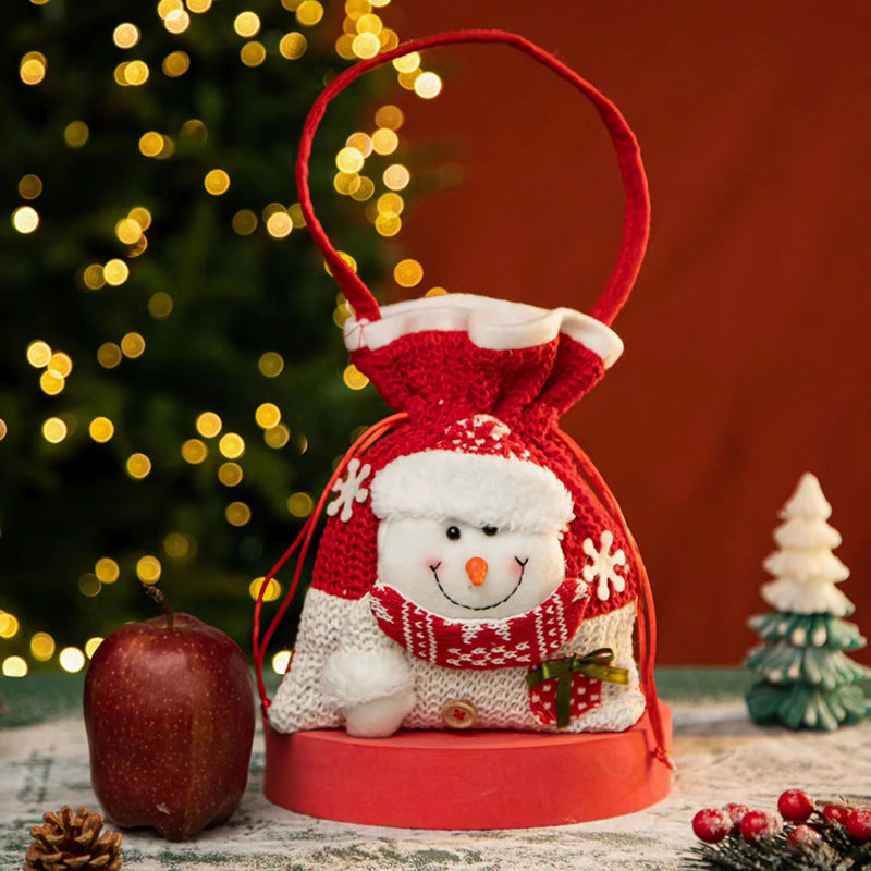 Christmas Decorative Gift Bag for Candy Apple Holiday Party