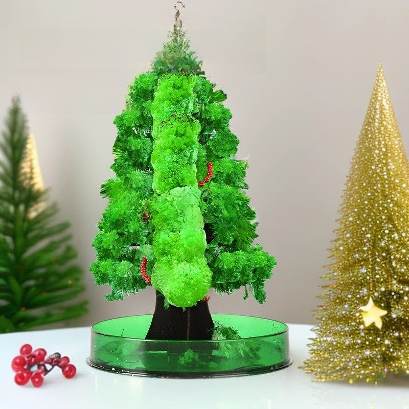 Christmas tree, paper tree, blossoms.