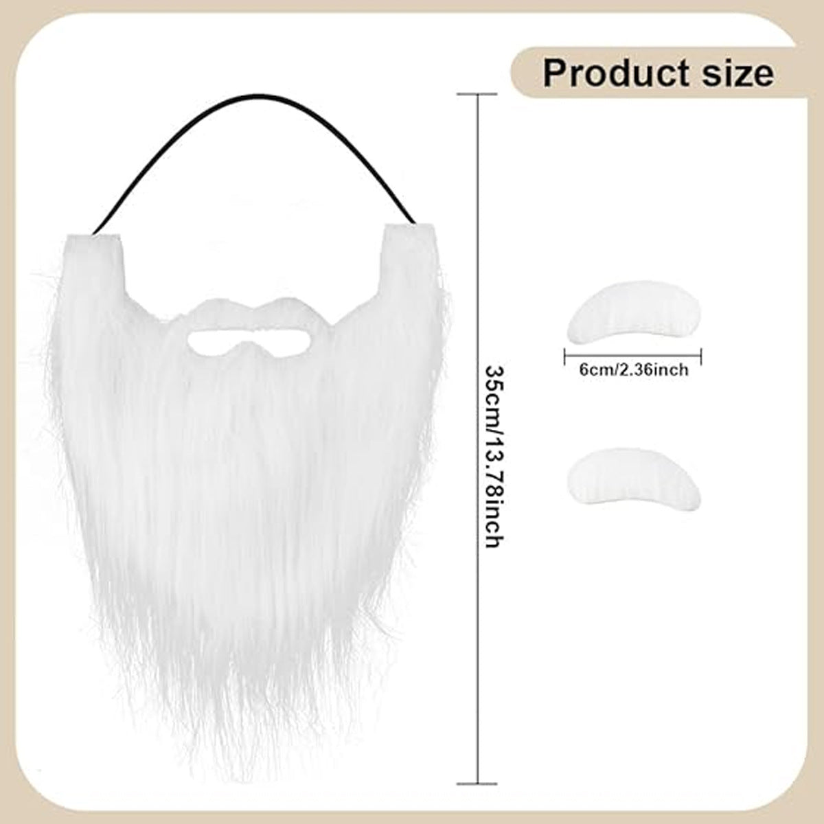 Santa Claus Fake Beard Costume Accessory