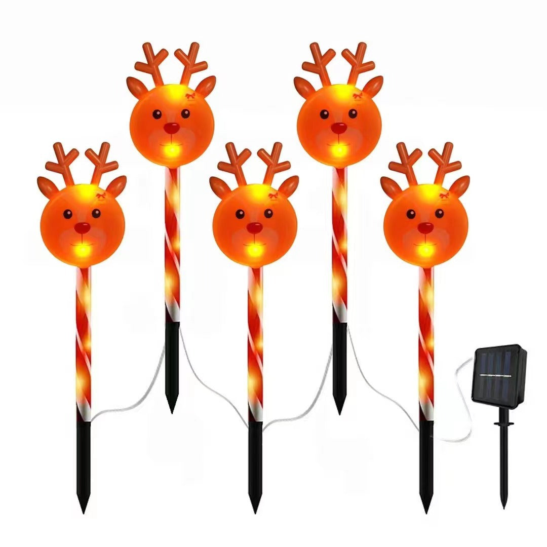 Christmas Decorative Ground Lamp with Solar/Battery Option