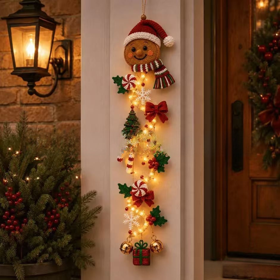 Glowing Christmas Door Hanger
