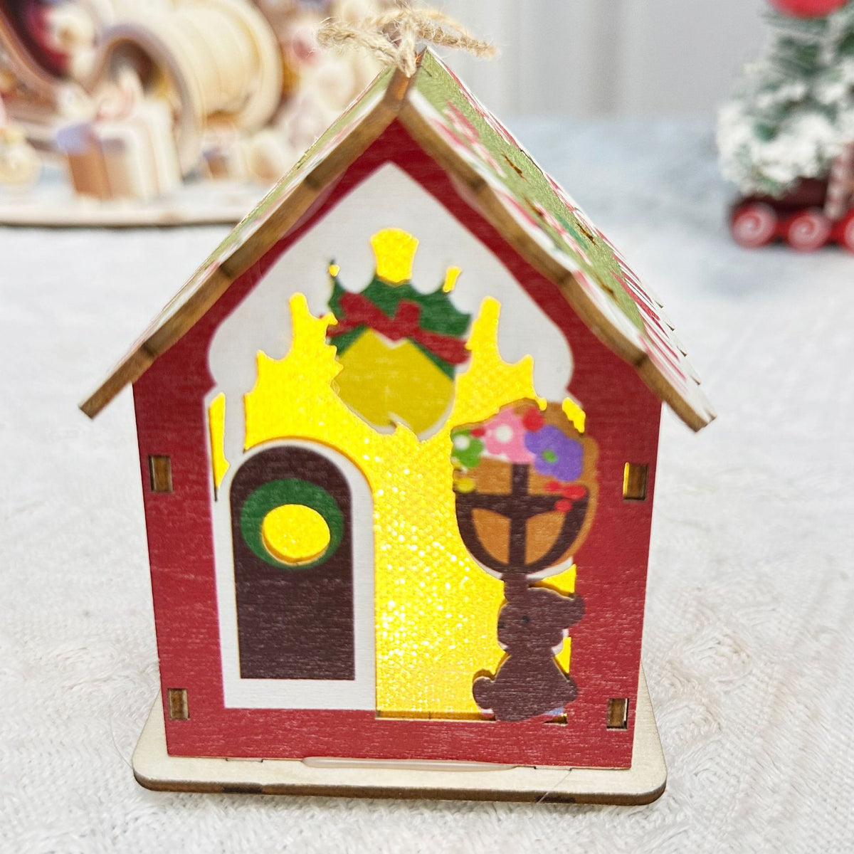 Christmas wooden ornament