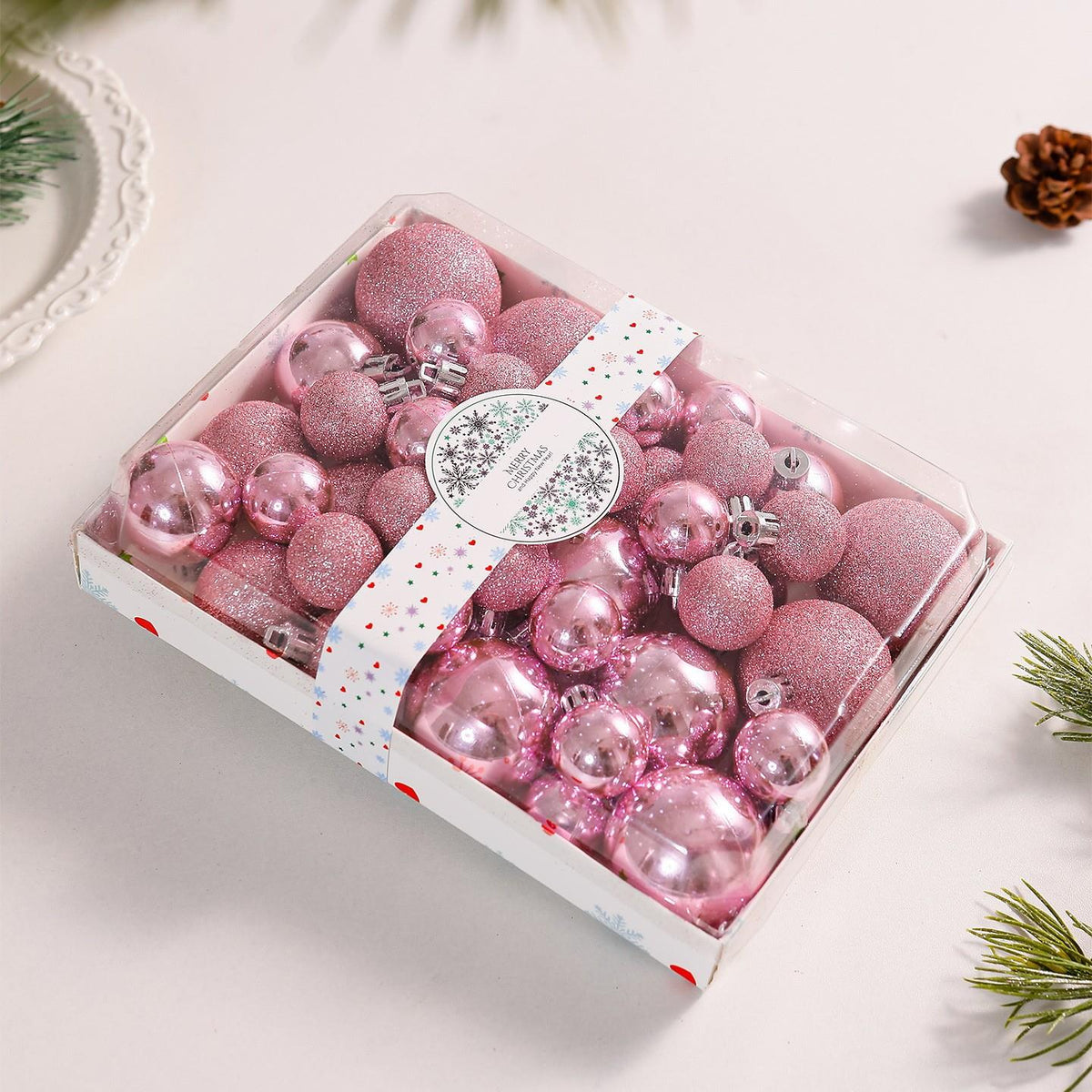 Christmas Ball Ornaments Set 42 Pieces