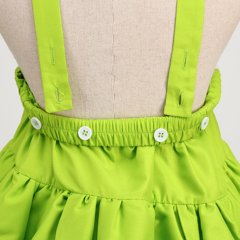 Christmas Green Elf Elf Elsa Wonderful Fairy Tinker bell Princess Dress