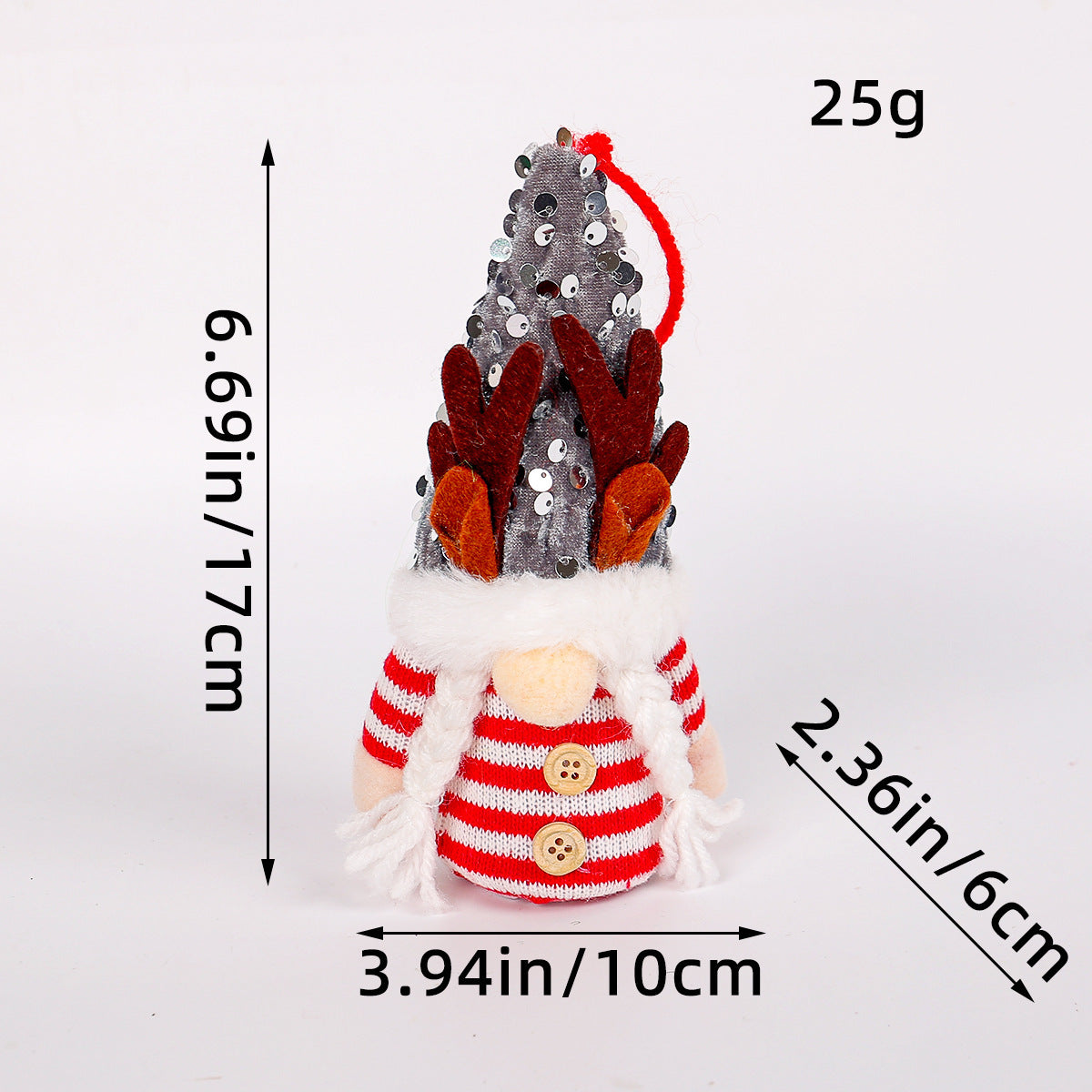 Christmas Lighted Doll Ornament