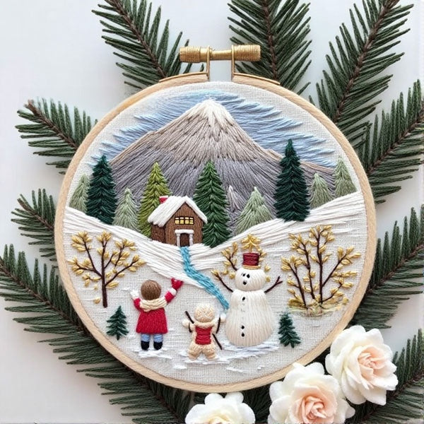 Christmas Embroidery DIY Craft Kit