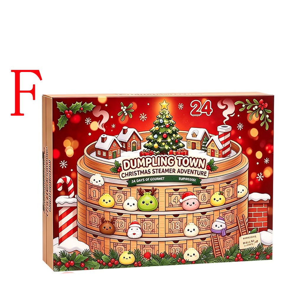 Christmas Countdown Calendar Squishy Toy Set