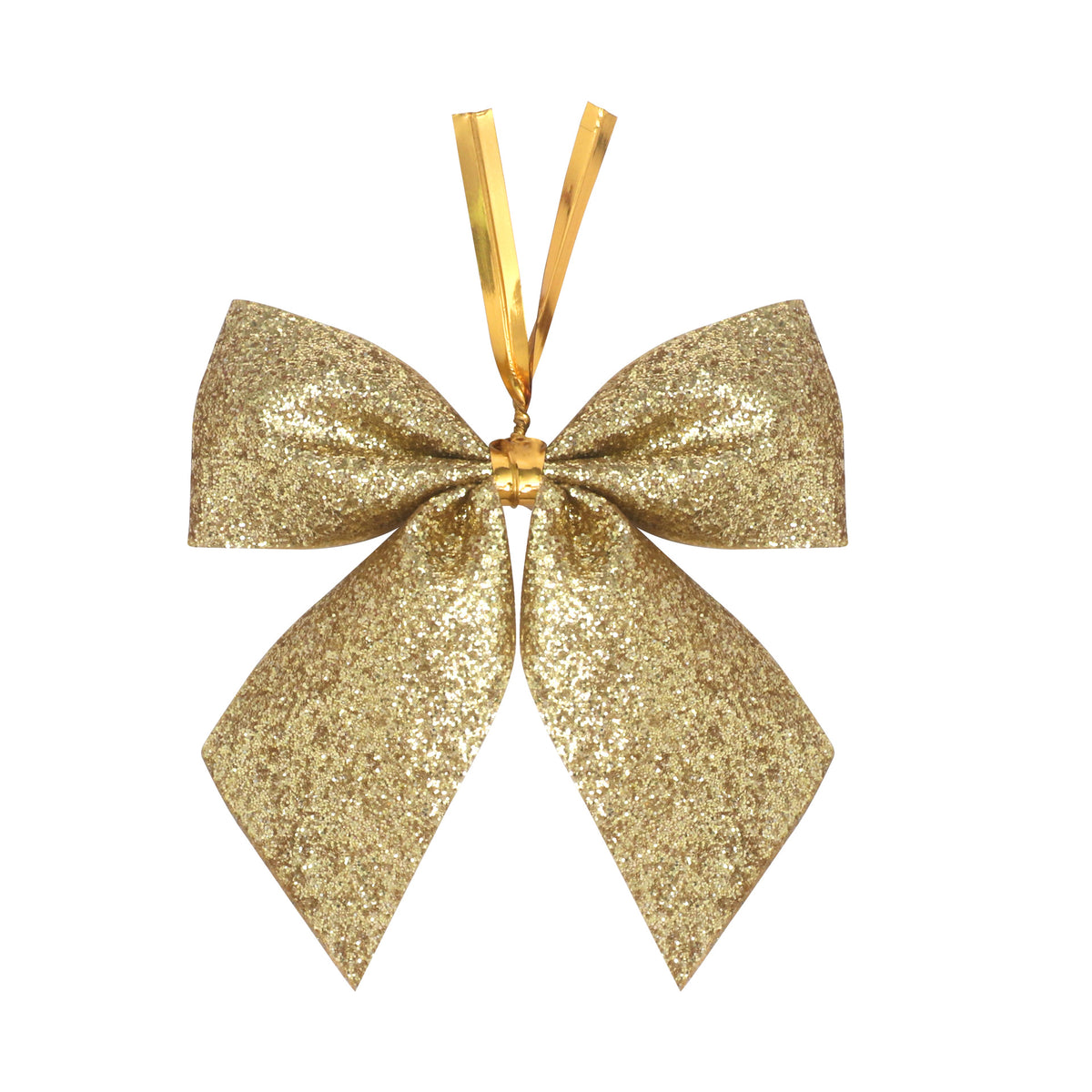 Small Powdered Ribbon Christmas Tree Bow Ornament