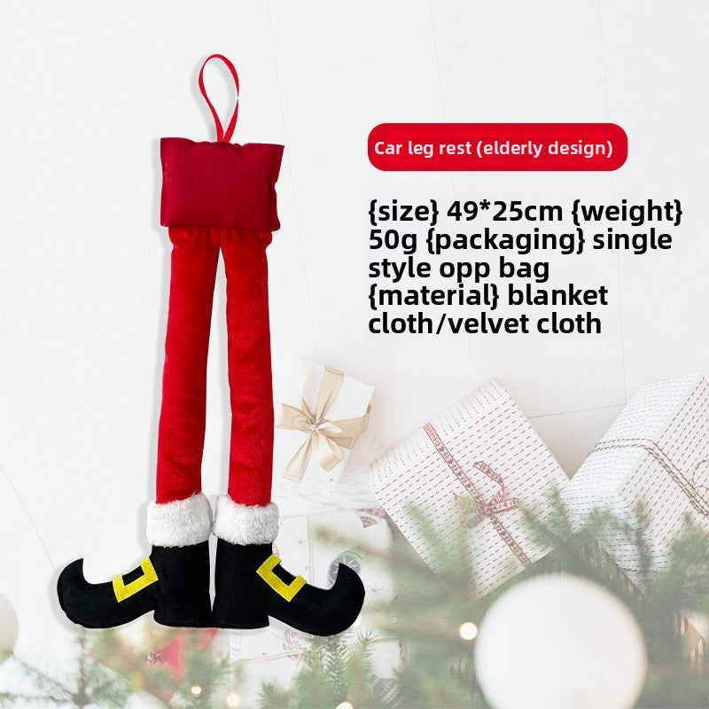 Christmas Elf & Santa Leg Hanging Decoration