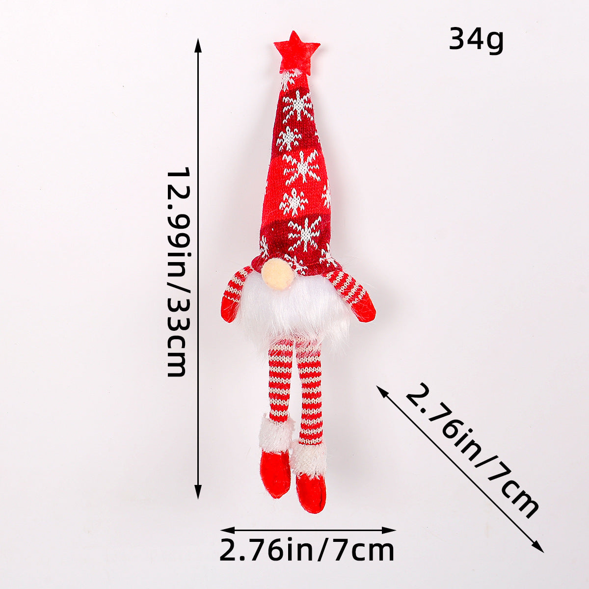 Christmas Lighted Doll Ornament