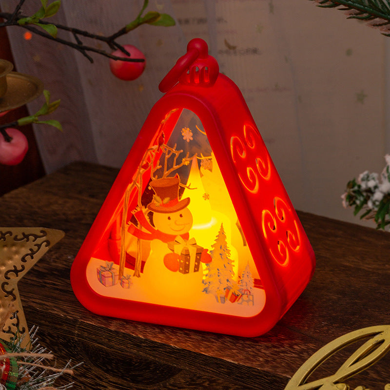 Retro Christmas Night Light with Battery