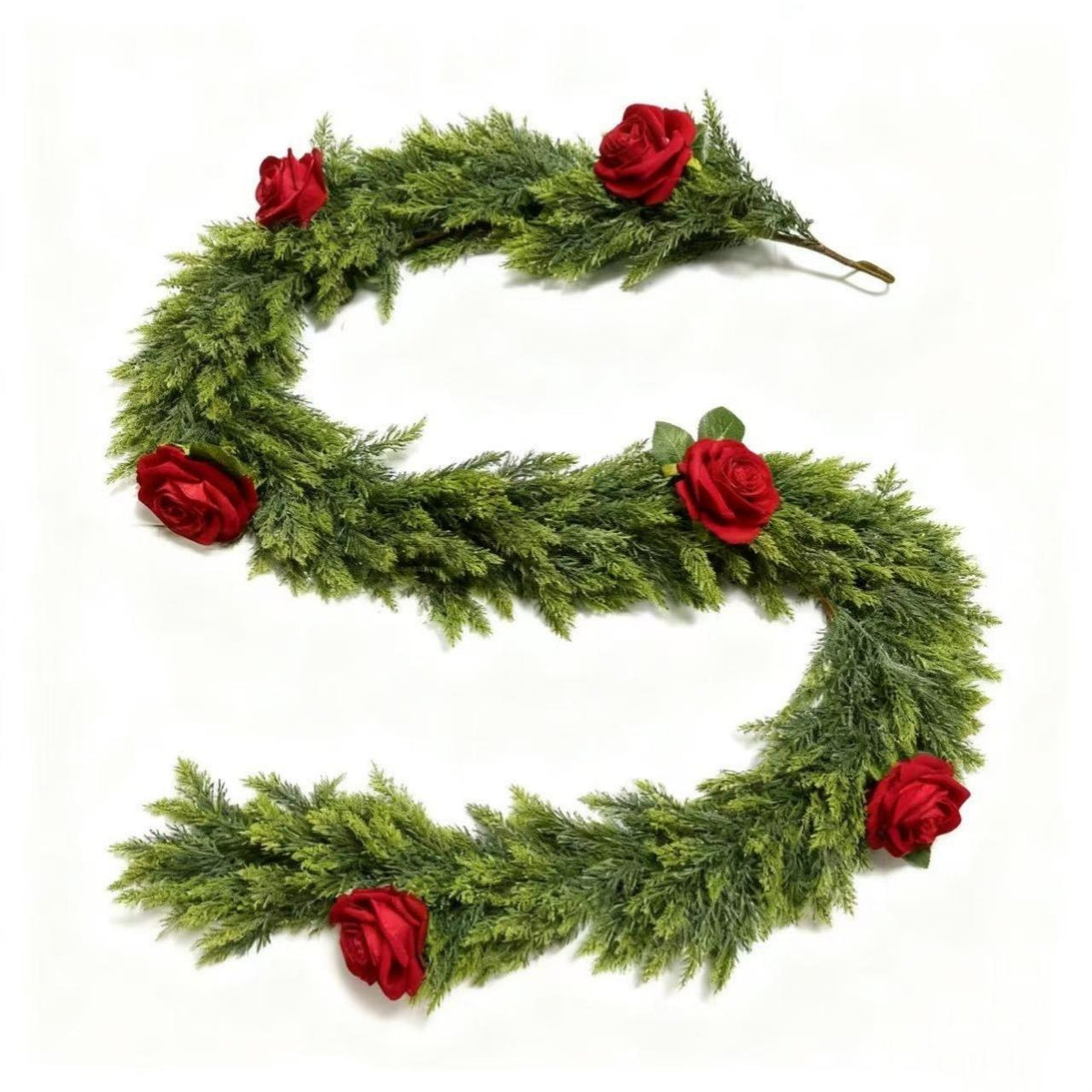 Christmas Cedar Wreath Garland for Home Decoration