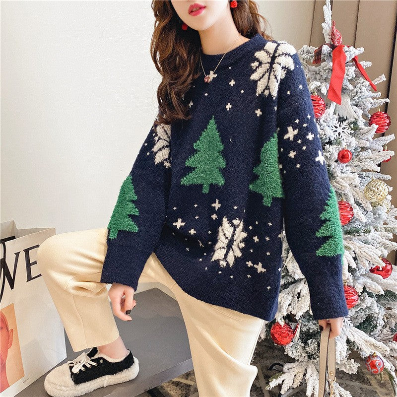 Thickened Christmas Womens Sweater