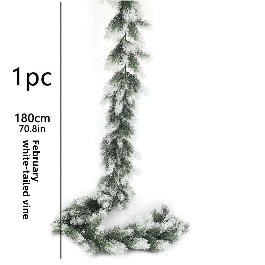 Artificial Pine Needle Garland for Christmas Decorations