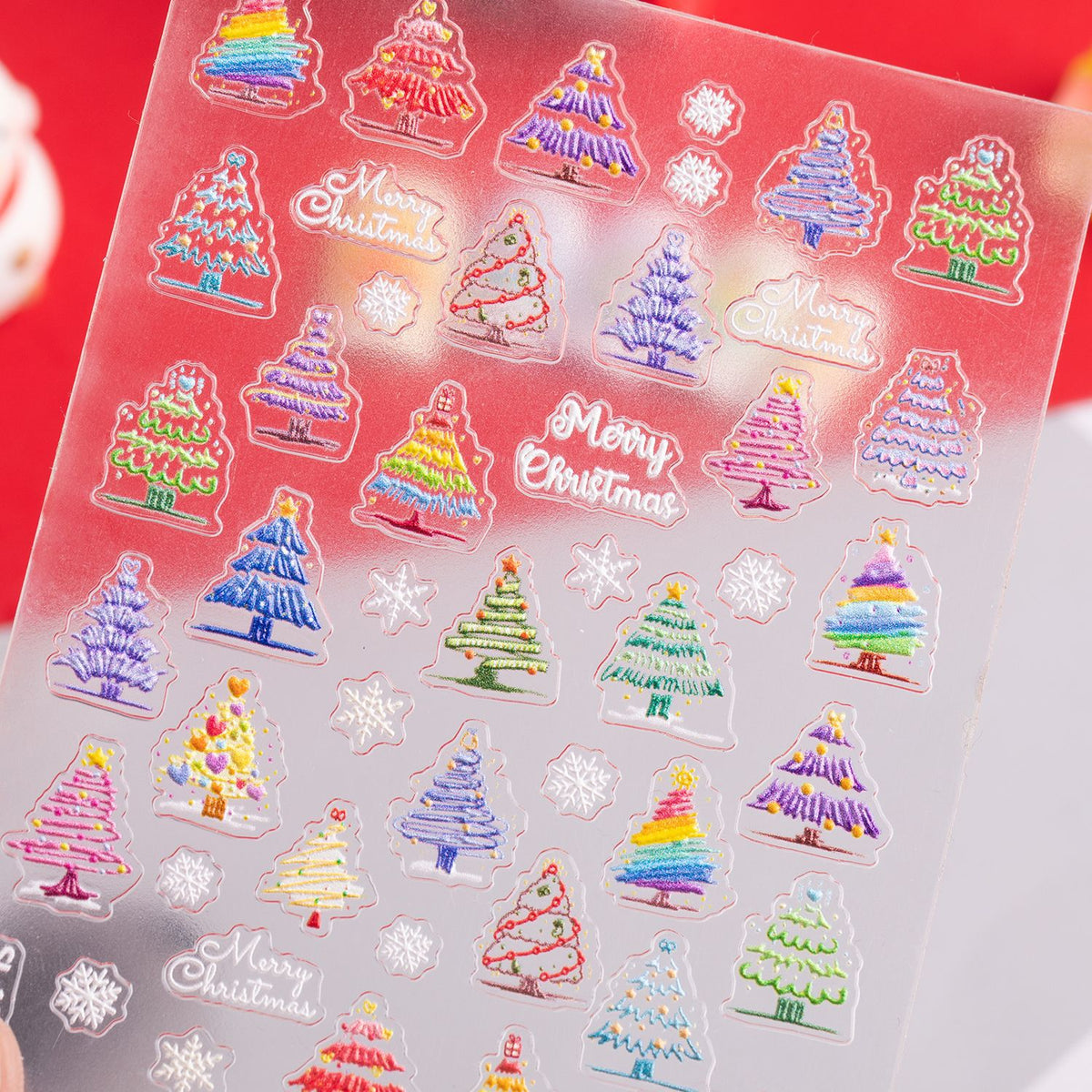 5D Christmas Tree Nail Stickers