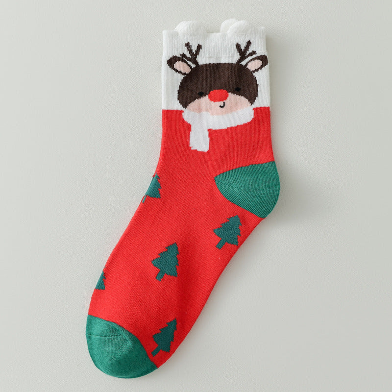 Christmas Themed Mid-Calf Socks