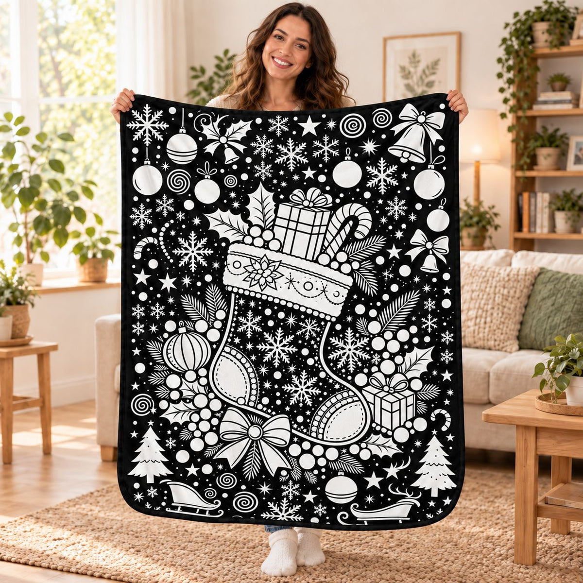 Christmas DIY Decal Blanket