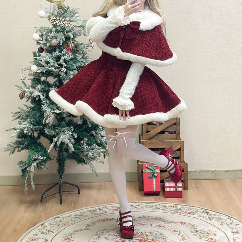 A three-piece Christmas suit