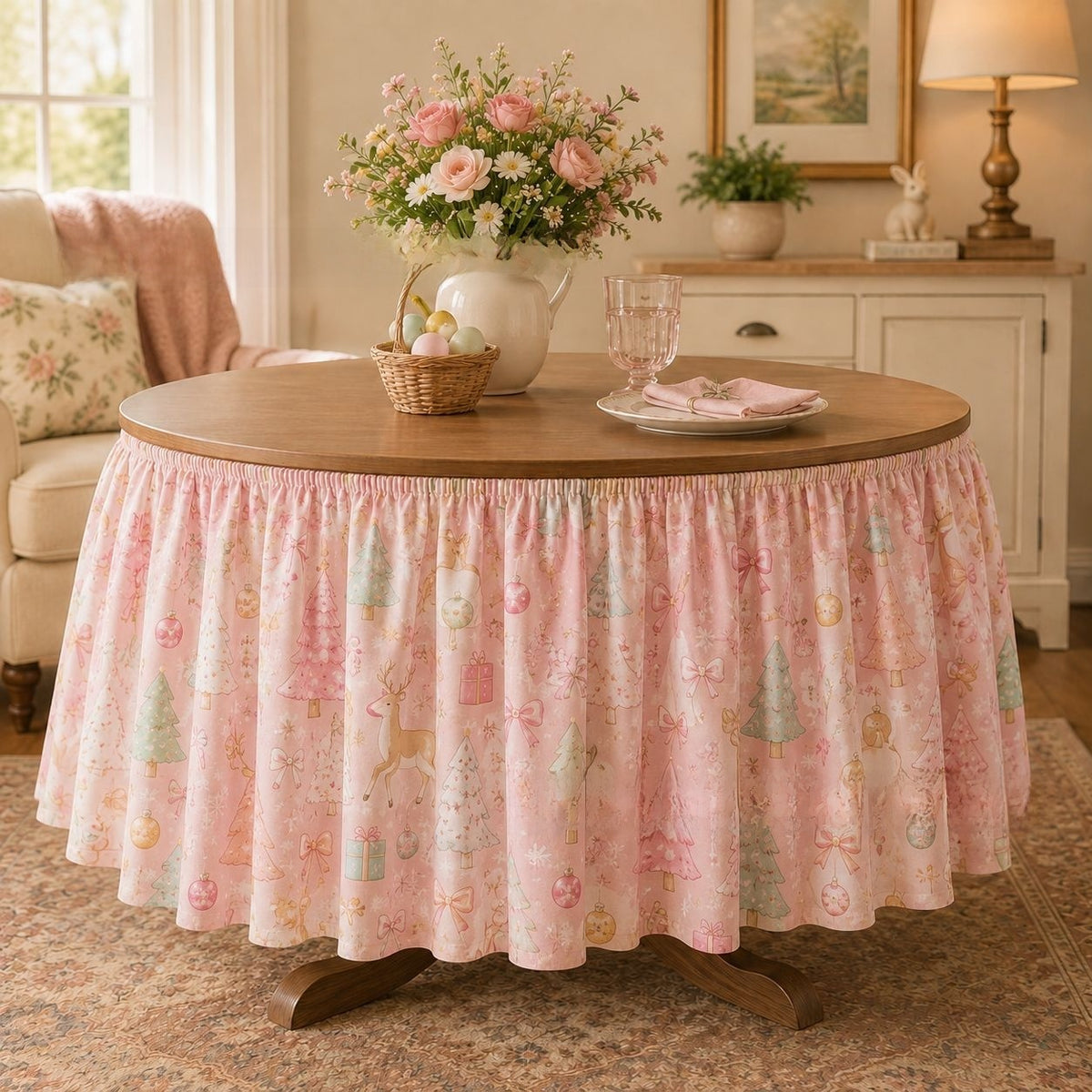 Christmas table skirt
