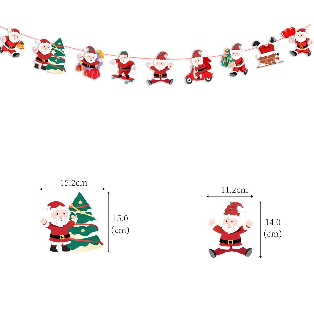 Christmas Decorative Paper Flags and Pennants