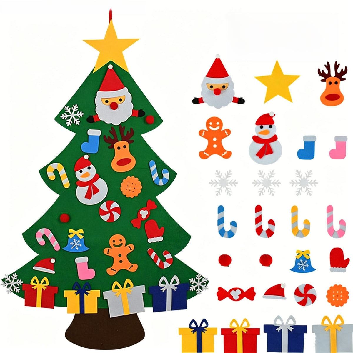 Handmade Felt Christmas Tree Decoration Hanging Ornament