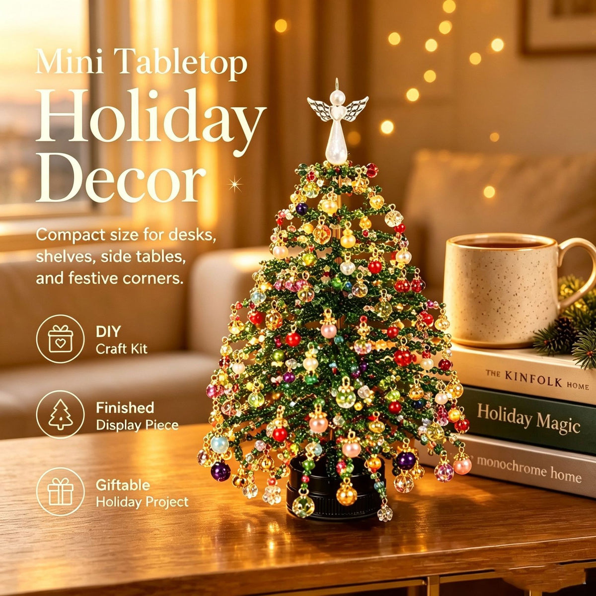 DIY Beaded Christmas Tree Craft Kit