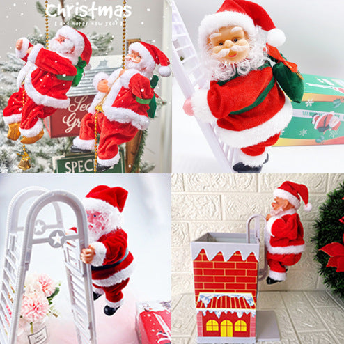 Electric Santa Claus Climbing Beads Toy