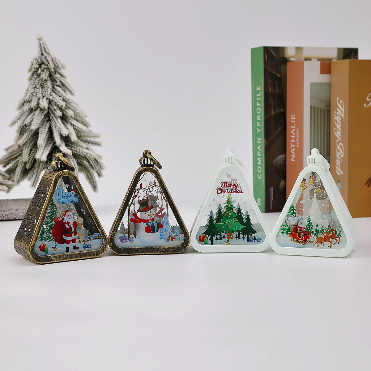 Retro Christmas Night Light with Battery