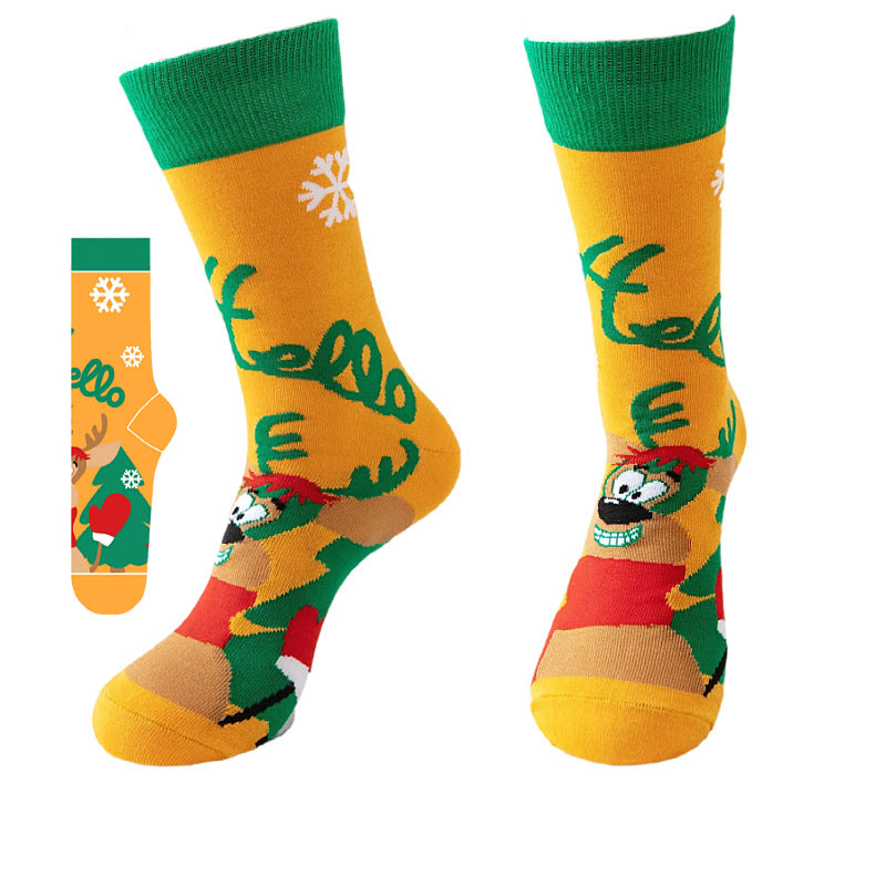Christmas Themed Mid-Calf Socks