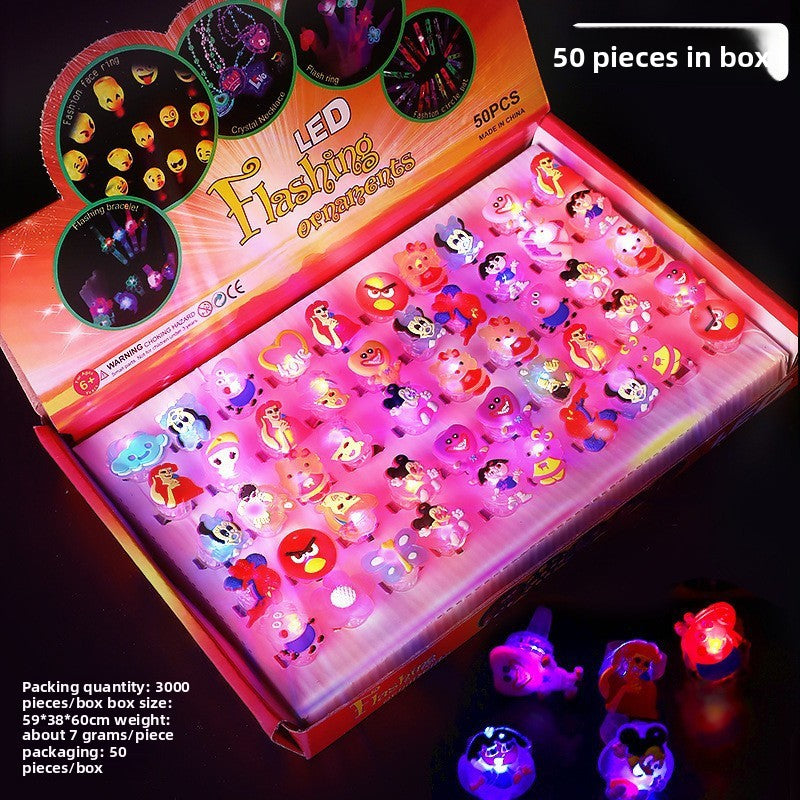 LED Glow Party Finger Rings for Halloween Christmas