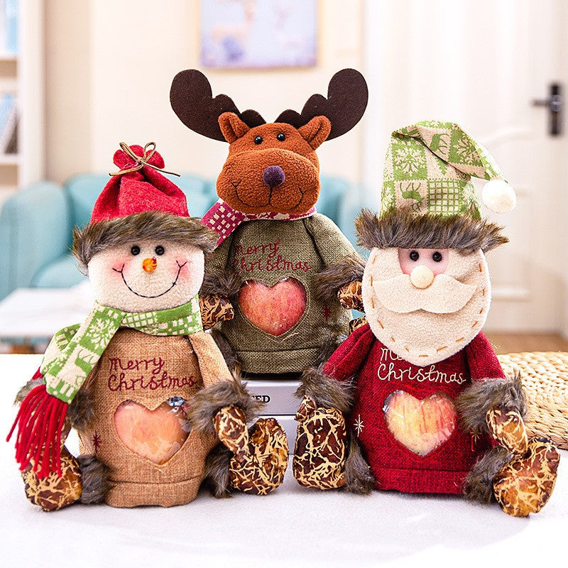Christmas Decorative Gift Bag for Candy Apple Holiday Party