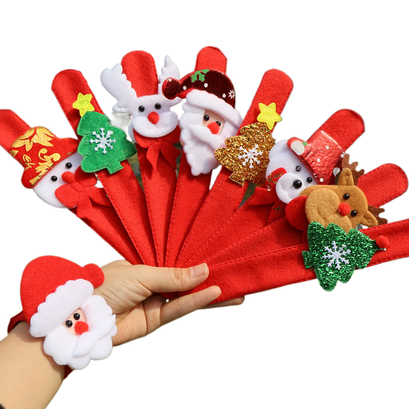 Christmas Plush Snap Bracelet for Kids
