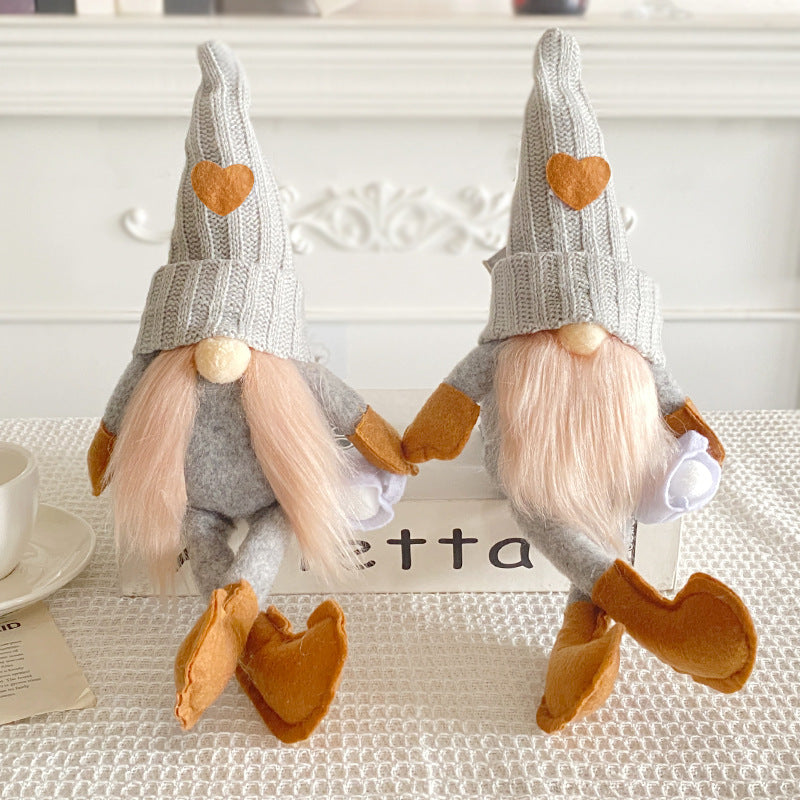 Knitted Doll with Cup Christmas Decoration