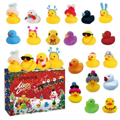 Christmas Rubber Duck Advent Calendar Blind Box 24 Grids Creative Toy