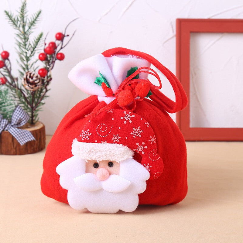 Christmas Decorative Gift Bag for Candy Apple Holiday Party