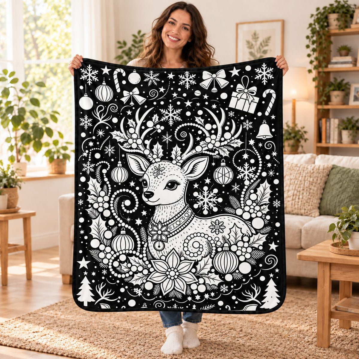 Christmas DIY Decal Blanket