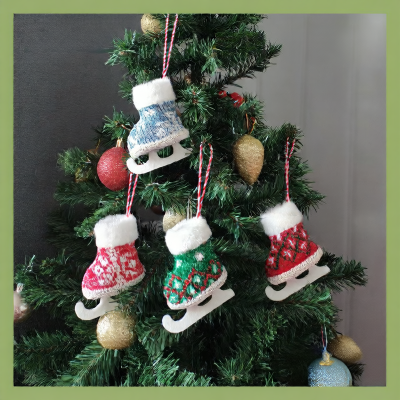 Christmas Skates Decorative Pendant