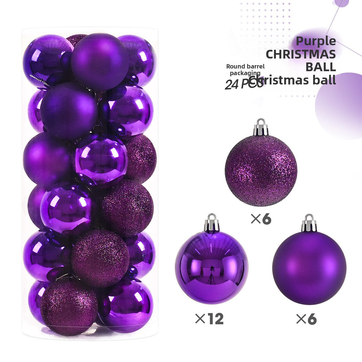 Plastic Christmas Ball Decorations