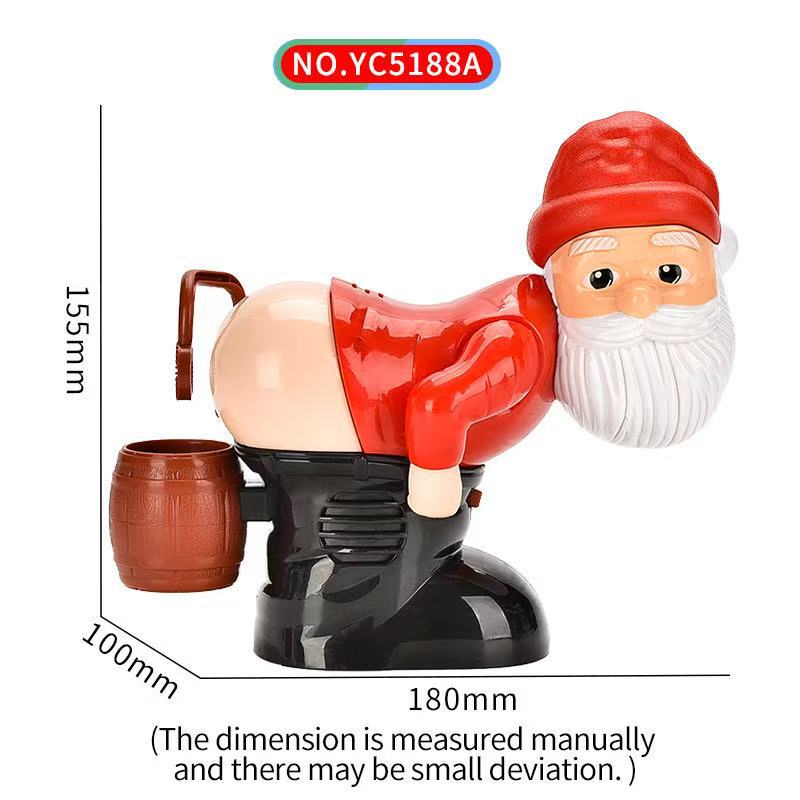 Funny Santa Claus Electric Bubble Machine with Lights and Music