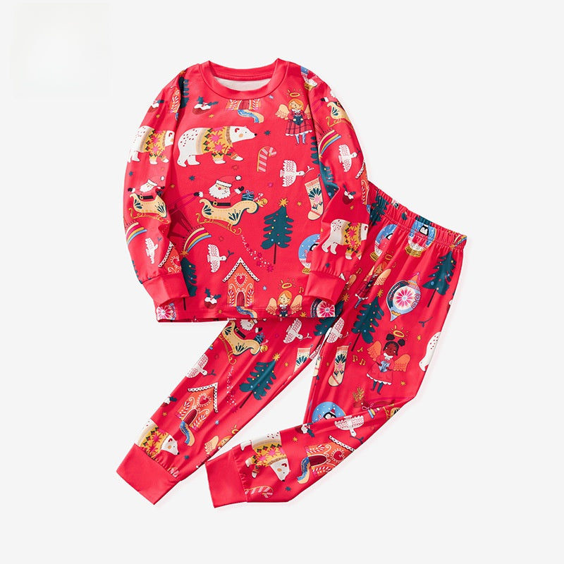 Christmas tree print pajamas