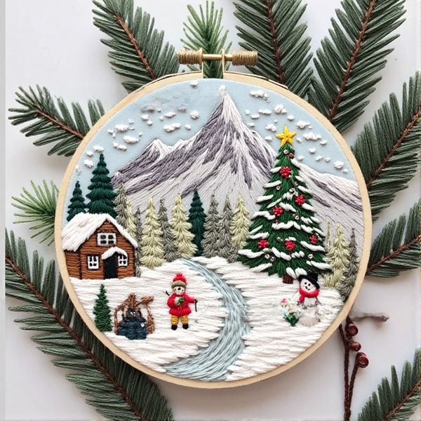 Christmas Embroidery DIY Craft Kit