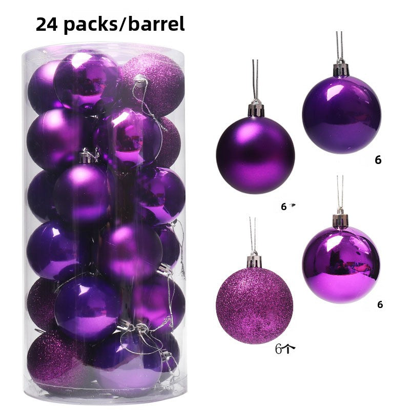 Plastic Electroplated Christmas Tree Decoration Balls