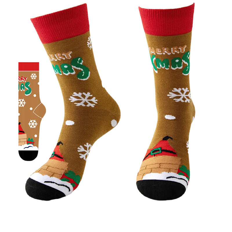 Christmas Themed Mid-Calf Socks