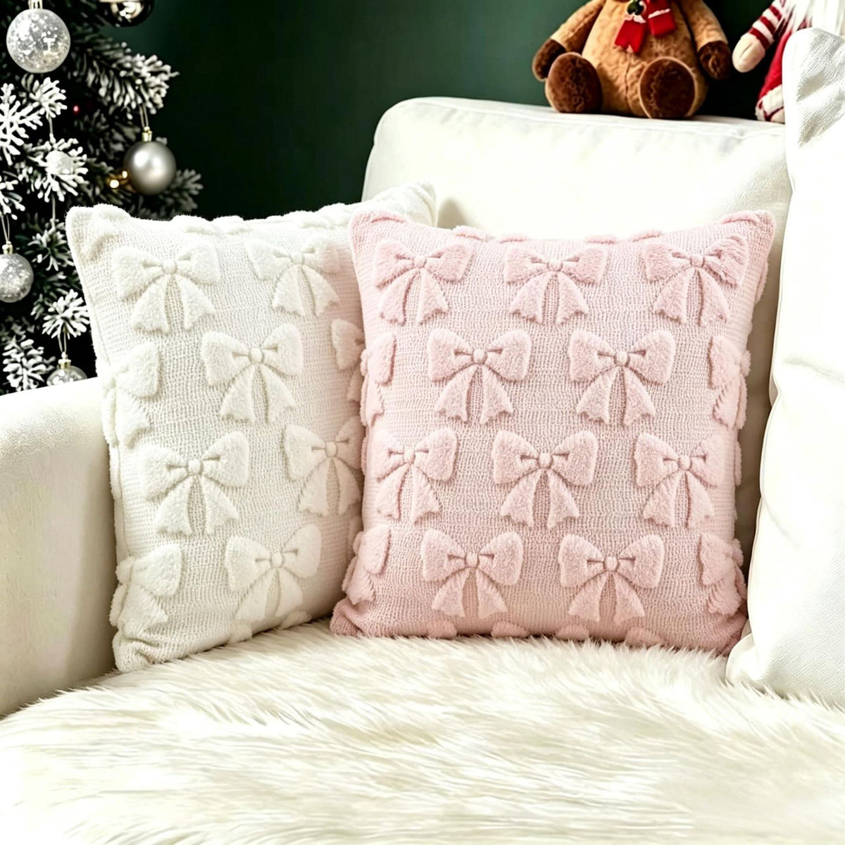 Christmas Themed Decorative Pillow Cover